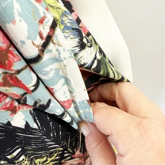 J. Jill Tank Dress Size XL Multicolor Floral Sleeveless Casual Tropical Vacation - Picture 5 of 10